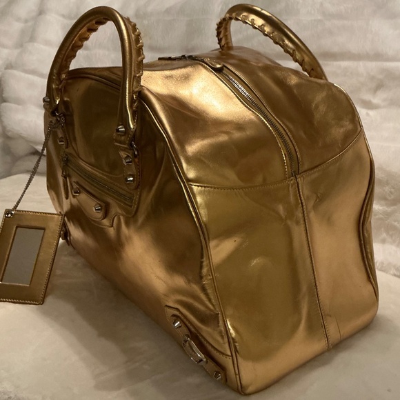 BALENCIAGA METALLICA GOLD HANDBAG - Picture 8 of 9